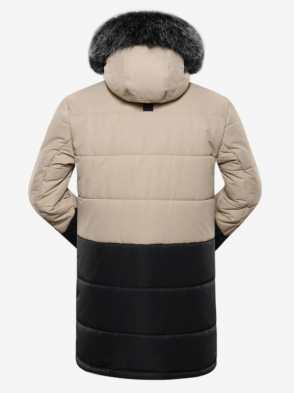 ALPINE PRO Fekete és bézs férfi téli kabát ALPINE PRO EGYP