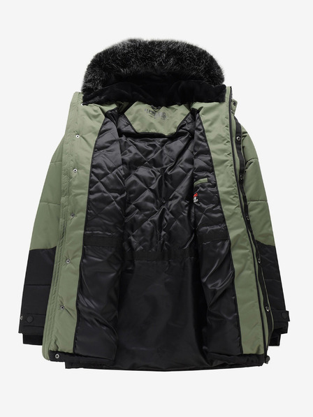 ALPINE PRO Fekete-zöld férfi télikabát ALPINE PRO EGYP