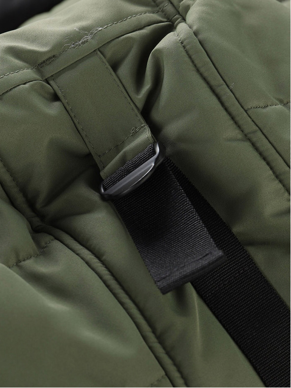 ALPINE PRO Fekete-zöld férfi télikabát ALPINE PRO EGYP