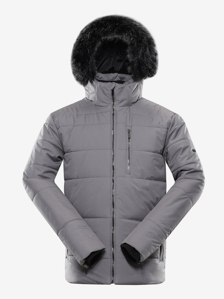 ALPINE PRO Szürke férfi télikabát ALPINE PRO LODER