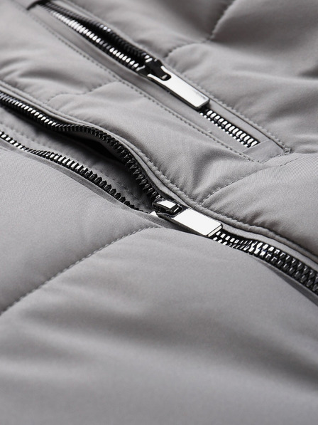 ALPINE PRO Szürke férfi télikabát ALPINE PRO LODER