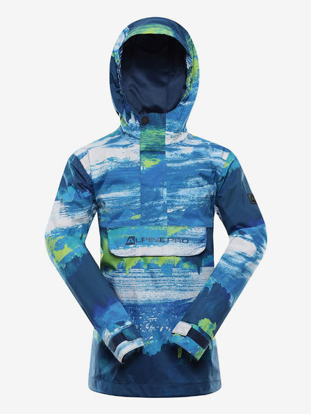 ALPINE PRO Zöld és kék fiú outdoor kabát ALPINE PRO ZEREDO