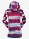 ALPINE PRO Szürke és rózsaszínű lány kültéri kabát ALPINE PRO ZEREDO