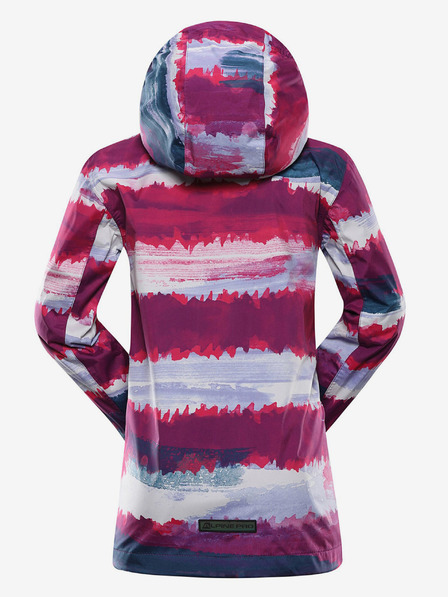ALPINE PRO Szürke és rózsaszínű lány kültéri kabát ALPINE PRO ZEREDO