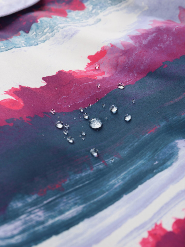 ALPINE PRO Szürke és rózsaszínű lány kültéri kabát ALPINE PRO ZEREDO