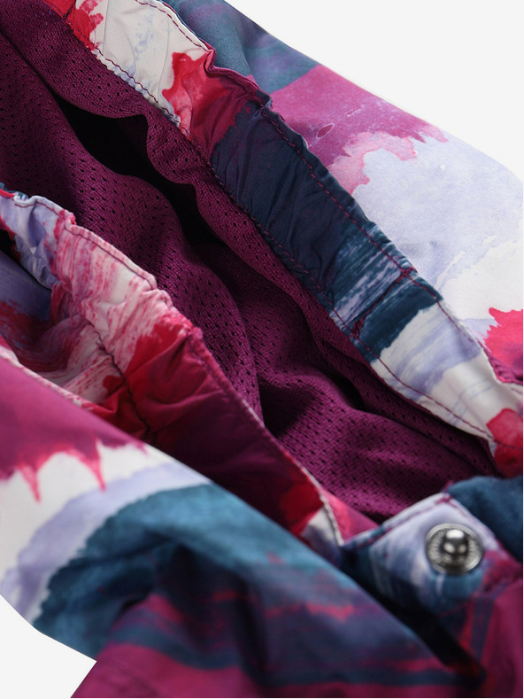 ALPINE PRO Szürke és rózsaszínű lány kültéri kabát ALPINE PRO ZEREDO