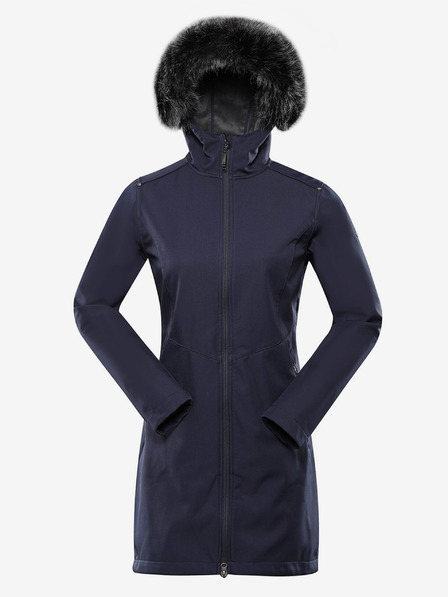 ALPINE PRO Sötétkék női softshell kabát kapucnival ALPINE PRO IBORA