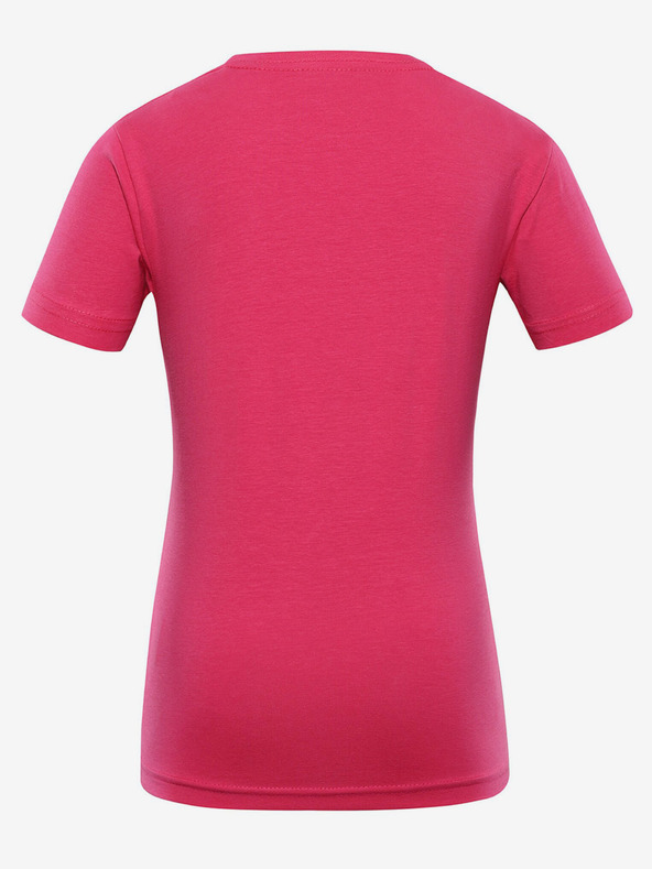 NAX Sötét rózsaszínű, nyomtatott női póló NAX ILBO