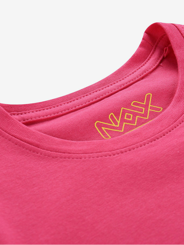 NAX Sötét rózsaszínű, nyomtatott női póló NAX ILBO