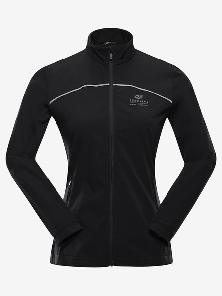 ALPINE PRO Fekete női softshell kabát ALPINE PRO Geroca