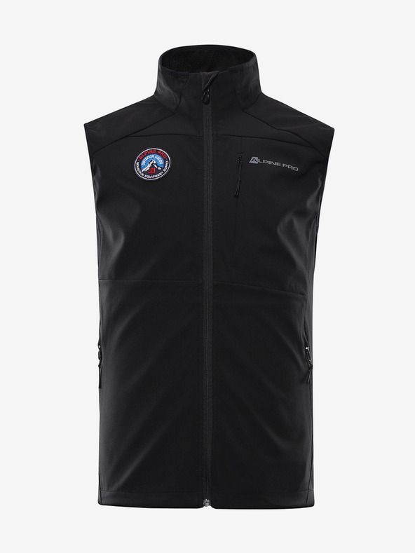 ALPINE PRO Fekete férfi softshell mellény ALPINE PRO WERS