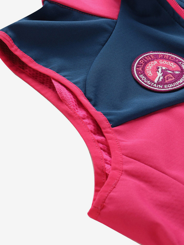 ALPINE PRO Sötét rózsaszín női softshell dzseki ALPINE PRO Wersa