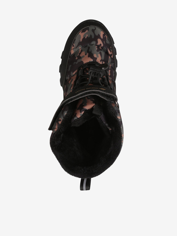 ALPINE PRO Fekete mintás Gyerek hócipő Alpine Pro Lando