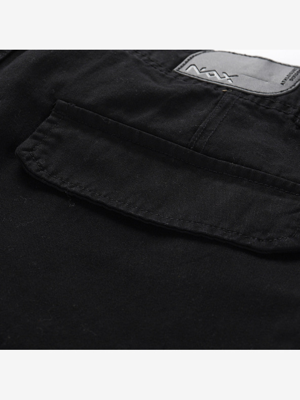 NAX Fekete női széles cargo nadrág NAX Serda