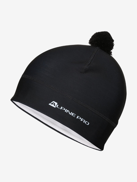 ALPINE PRO Funkcionális sapka pomponnal ALPINE PRO ABERE fekete