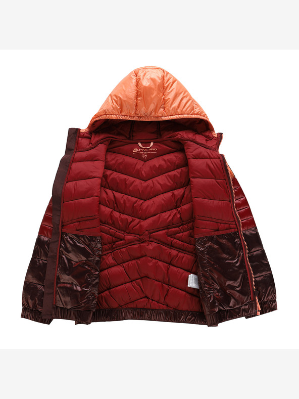 ALPINE PRO Gyerek hi-therm kabát ALPINE PRO ROGO barack rózsaszín