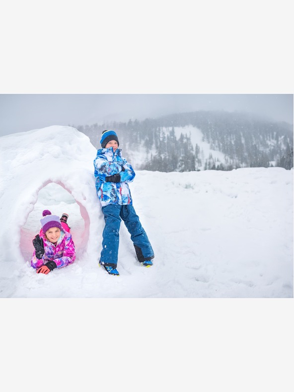 ALPINE PRO Gyermek sí dzseki ptx hó membránnal ALPINE PRO KIWERO kék aster változat pb