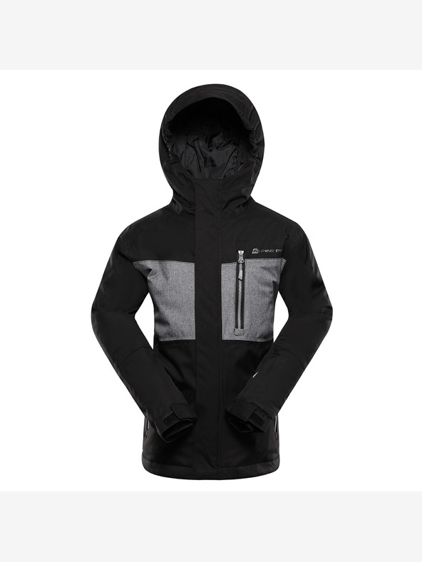 ALPINE PRO Gyermek sí dzseki ptx hó membránnal ALPINE PRO COMEDO fekete