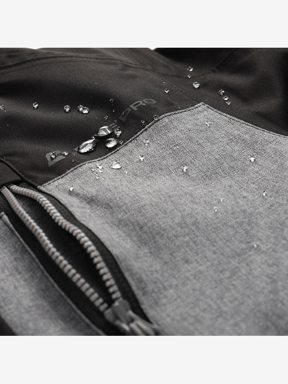 ALPINE PRO Gyermek sí dzseki ptx hó membránnal ALPINE PRO COMEDO fekete