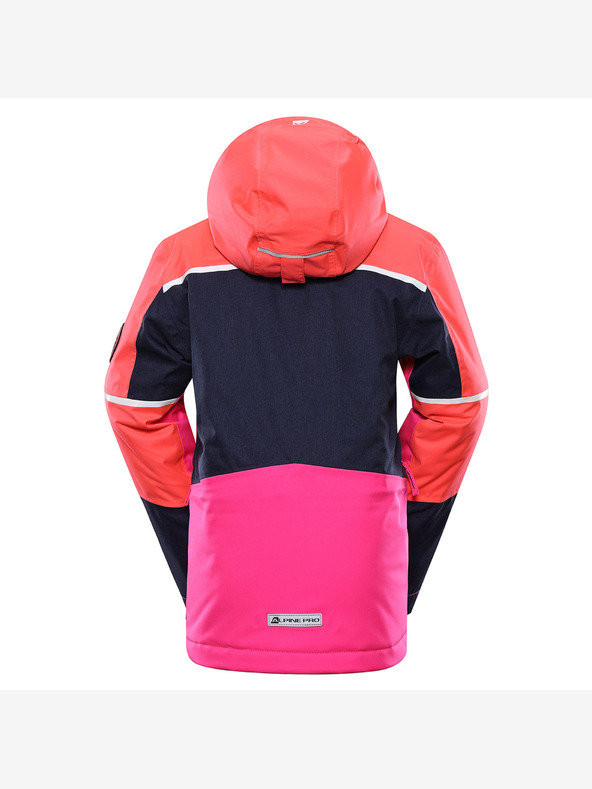 ALPINE PRO Gyermek sí dzseki ptx membránnal ALPINE PRO MELEFO diva rózsaszínű