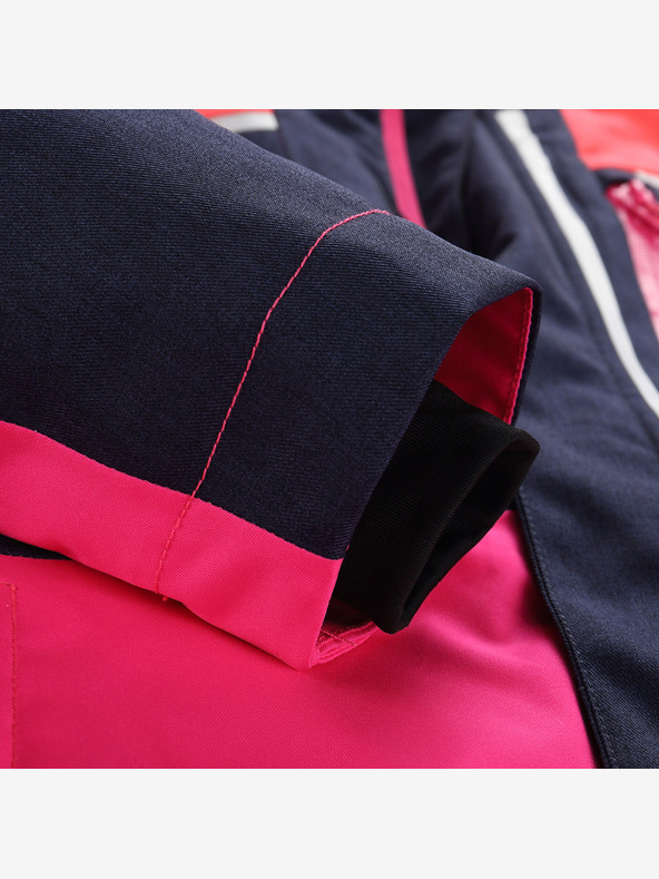 ALPINE PRO Gyermek sí dzseki ptx membránnal ALPINE PRO MELEFO diva rózsaszínű