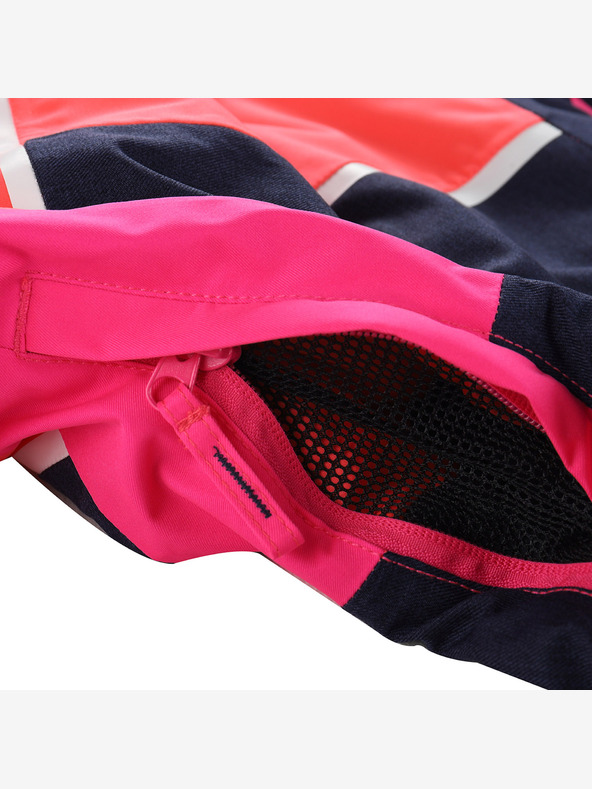 ALPINE PRO Gyermek sí dzseki ptx membránnal ALPINE PRO MELEFO diva rózsaszínű