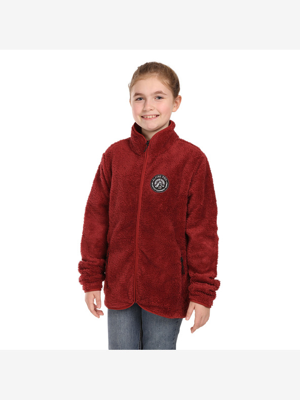 ALPINE PRO Gyermek pulóver supratherm ALPINE PRO FERADO merlot