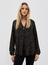 Moodo Fekete női nyomtatott blúz Moodo