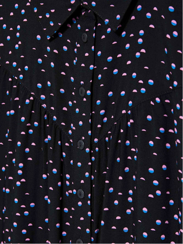 Moodo Fekete női mintás blúz Moodo