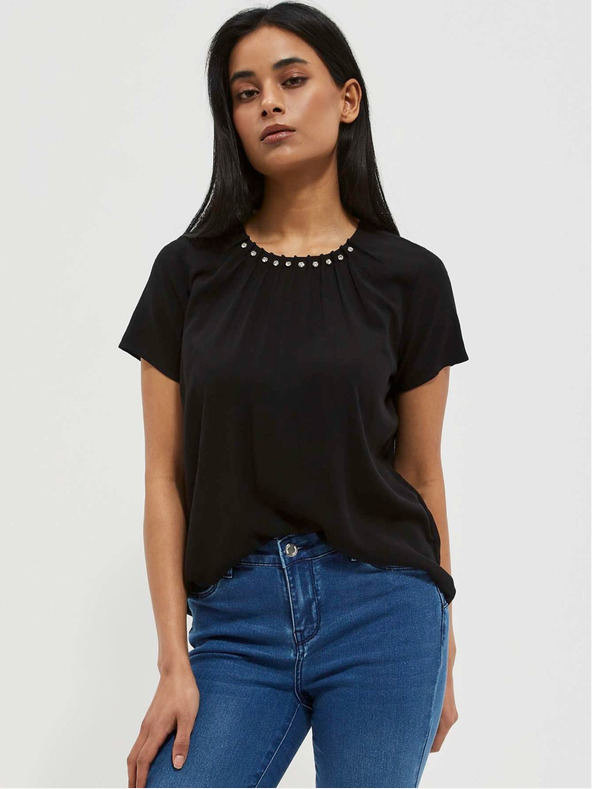 Moodo Fekete női blúz Moodo