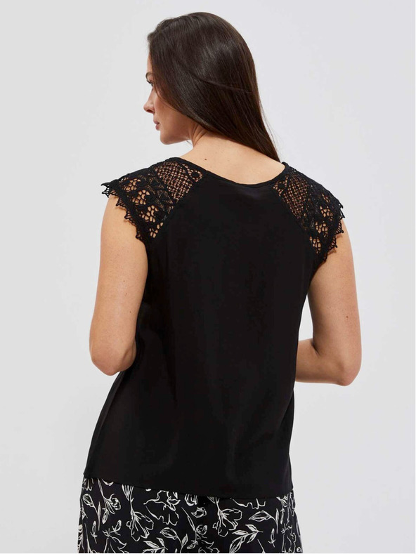 Moodo Fekete női hosszú ing Moodo