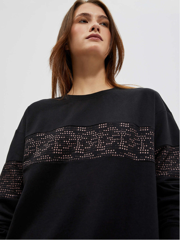 Moodo Fekete női pulóver Moodo