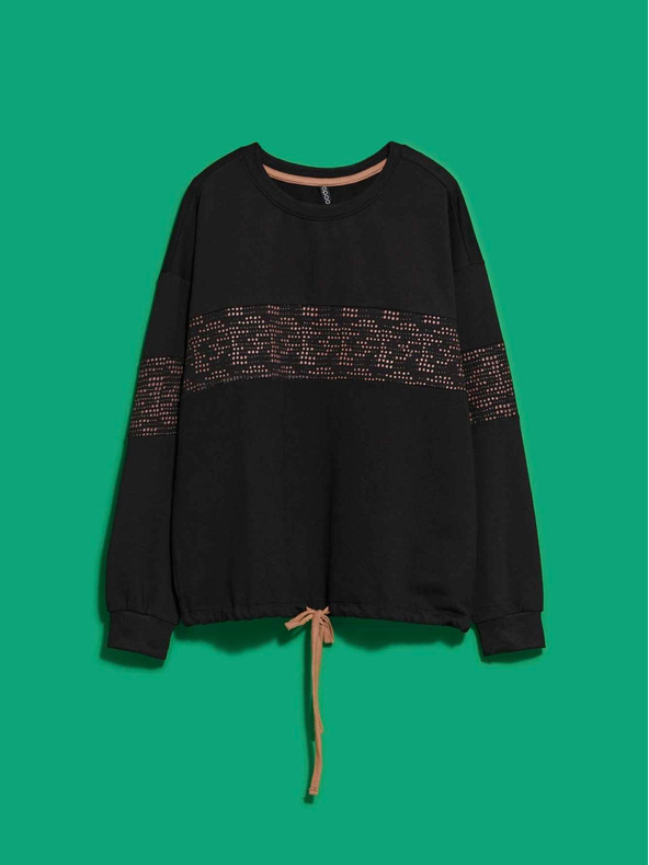 Moodo Fekete női pulóver Moodo