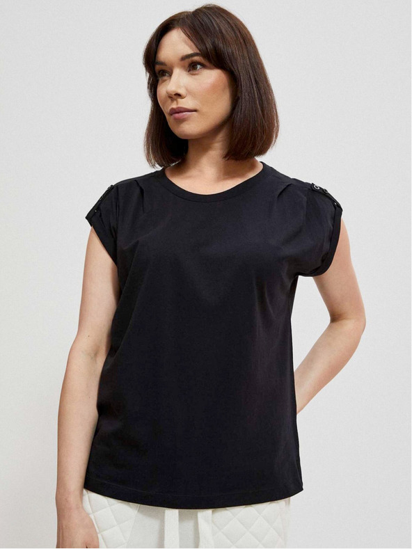 Moodo Fekete női hosszú ing Moodo