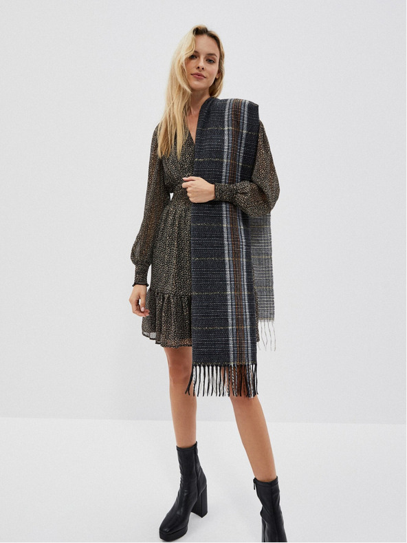 Moodo Fekete kockás sál Moodo