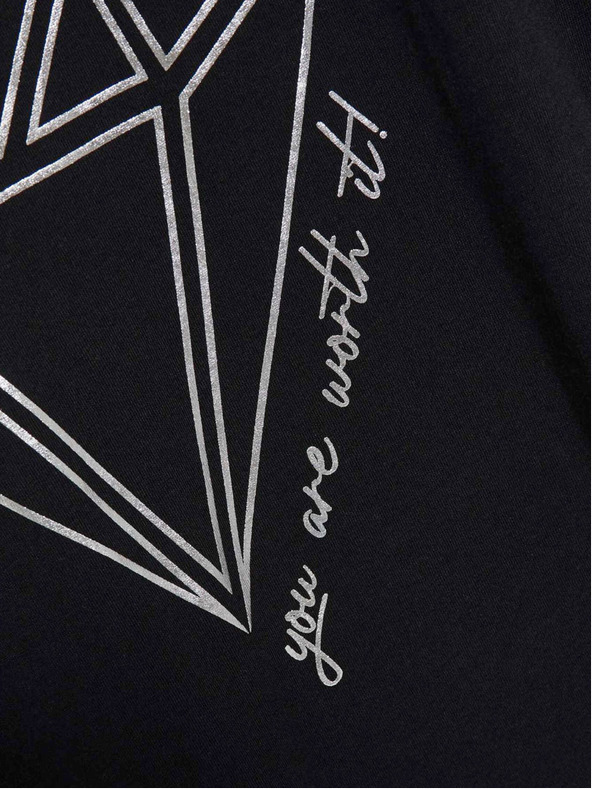 Moodo Fekete női hosszú ing Moodo