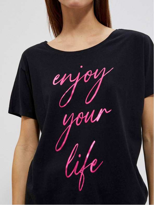 Moodo Fekete női hosszú ing Moodo