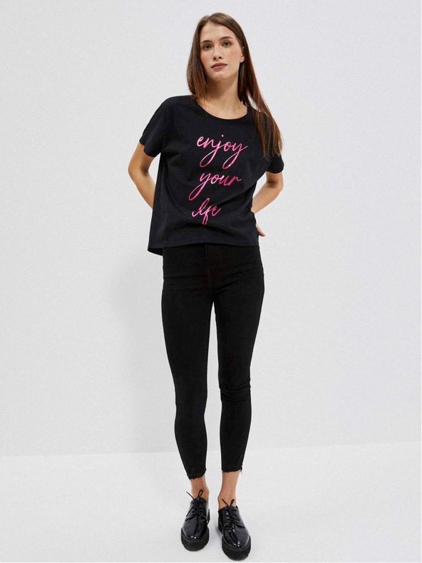 Moodo Fekete női hosszú ing Moodo