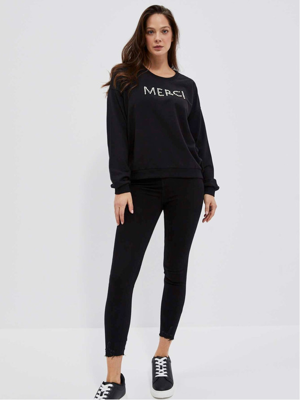 Moodo Fekete női pulóver Moodo