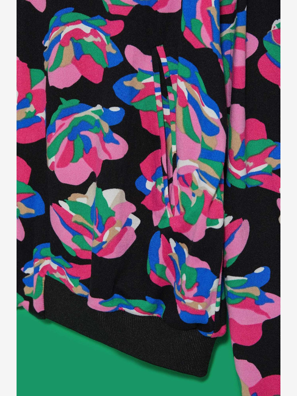 Moodo Fekete női nyomtatott bomber Moodo