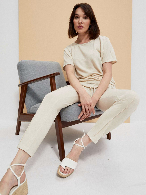 Moodo Bézs női pulóver Moodo