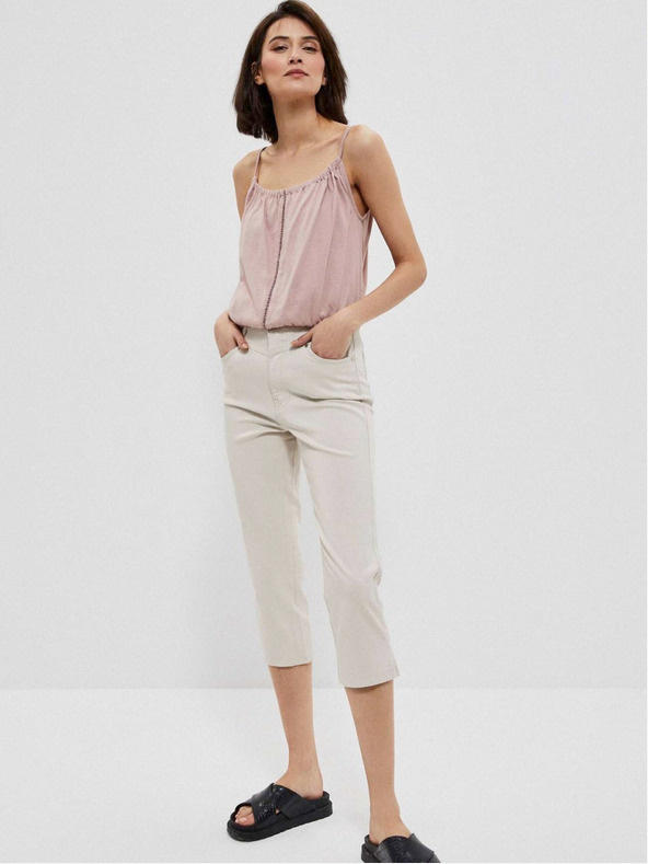 Moodo Moodo Bézs női nadrág