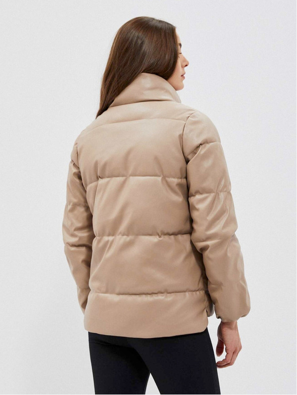 Moodo Bézs színű női steppelt kabát Moodo