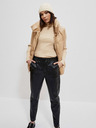 Moodo Moodo Bézs színű női steppelt mellény