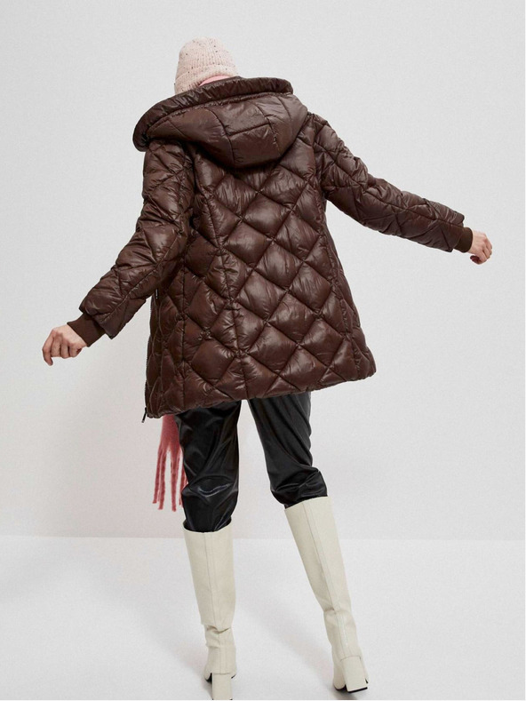 Moodo Barna női steppelt kabát Moodo