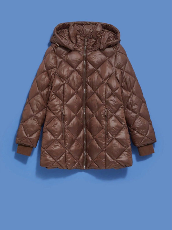 Moodo Barna női steppelt kabát Moodo