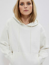 Moodo Fehér női kapucnis pulóver Moodo