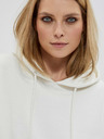 Moodo Fehér női kapucnis pulóver Moodo