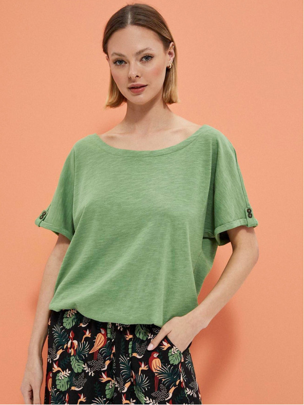 Moodo Zöld női chino ing Moodo