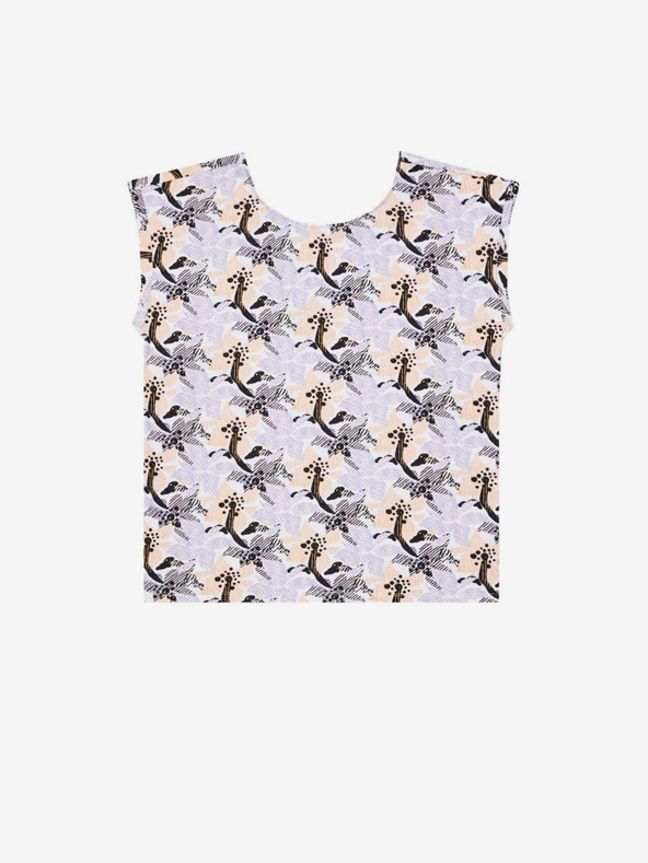 Moodo Lila női virágos póló Moodo